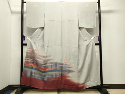 平和屋着物●豪華色留袖　寿光織　飛鳥文　暈し染め　金彩　正絹　逸品　CABG4758gh