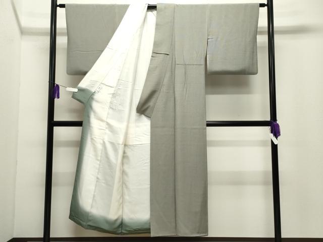 平和屋着物●東京染伝統工芸士　金田昇　江戸小紋　万筋　蝋色×砂色　正絹　逸品　CABG4759gh