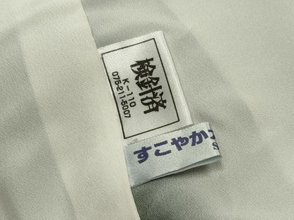 平和屋着物●東京染伝統工芸士　金田昇　江戸小紋　万筋　蝋色×砂色　正絹　逸品　CABG4759gh