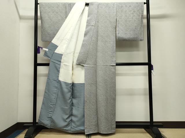 平和屋着物●大変加工の良い総絞り小紋　正絹　逸品　CABG4760gh