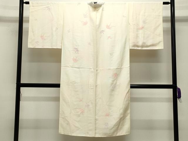 平和屋着物●長襦袢　無双仕立て　南天文　暈し染め　正絹　逸品　CABG4766gh
