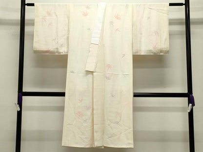 平和屋着物●長襦袢　無双仕立て　南天文　暈し染め　正絹　逸品　CABG4766gh