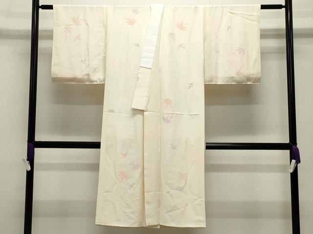 平和屋着物●長襦袢　無双仕立て　南天文　暈し染め　正絹　逸品　CABG4766gh