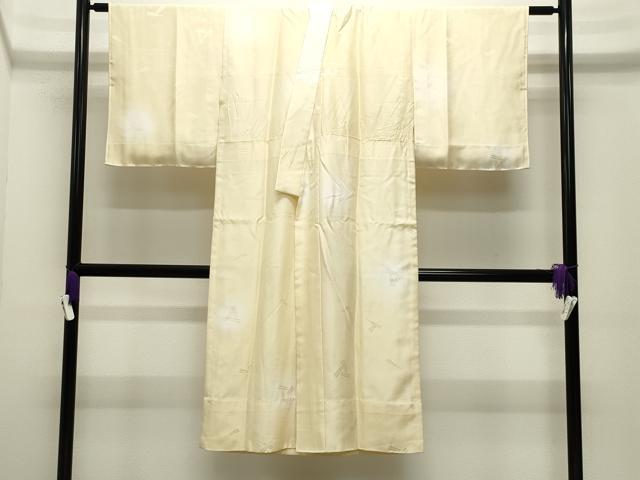 平和屋着物●長襦袢　無双仕立て　扇面麻の葉地紋　蛍暈し　正絹　逸品　CABG4767gh