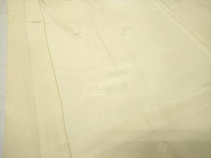 平和屋着物●長襦袢　無双仕立て　扇面麻の葉地紋　蛍暈し　正絹　逸品　CABG4767gh