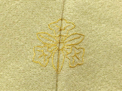 平和屋着物●訪問着　作家物　草花文　暈し染め　金彩　ロング丈　正絹　逸品　CABG4773gh