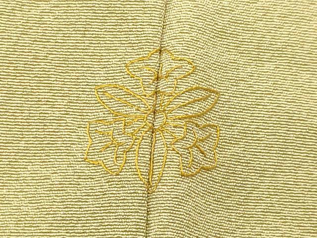 平和屋着物●訪問着　作家物　草花文　暈し染め　金彩　ロング丈　正絹　逸品　CABG4773gh