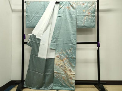 平和屋着物●訪問着　辻が花　暈し染め　金銀彩　田中屋謹製　正絹　逸品　未使用　CABG4776gh