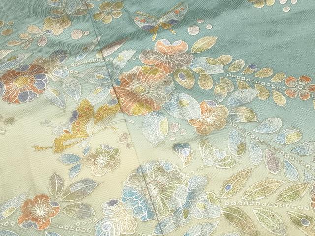 平和屋着物●訪問着　辻が花　暈し染め　金銀彩　田中屋謹製　正絹　逸品　未使用　CABG4776gh
