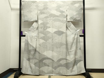 平和屋着物●訪問着　江戸小紋　作家物　吉祥柄　正絹　逸品　CABG4782gh