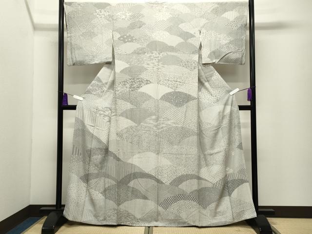 平和屋着物●訪問着　江戸小紋　作家物　吉祥柄　正絹　逸品　CABG4782gh