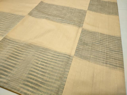 平和屋着物●訪問着　紬地　市松吉祥丸文　やまと誂製　ロング丈　正絹　逸品　CABG4789gh