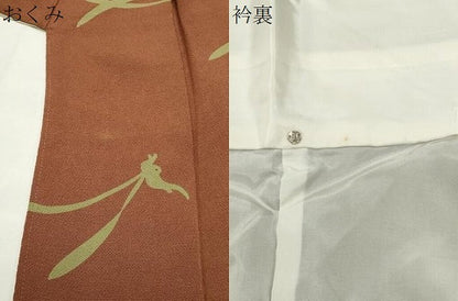 平和屋着物●人形作家・ホリヒロシ　小紋　兎　鬼しぼ縮緬　正絹　逸品　CABG4796gh