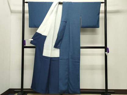 平和屋着物●重要無形文化財　人間国宝　中村勇二郎　江戸小紋　古代菊　正絹　逸品　CABG4799gh