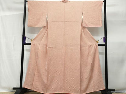 平和屋着物■上質な小紋　菱文　正絹　逸品　CABG4803fb