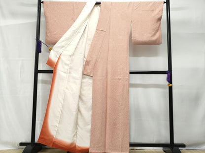 平和屋着物■上質な小紋　菱文　正絹　逸品　CABG4803fb