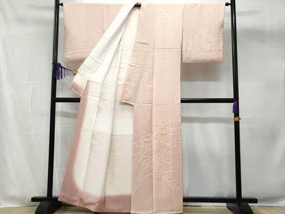 平和屋着物■訪問着　絞り　笹竹文　暈し染め　正絹　逸品　CABG4821fb