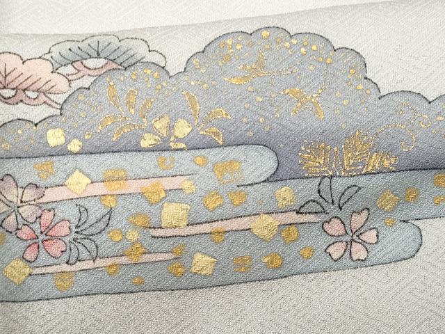 平和屋着物■訪問着　十二単　金彩　正絹　逸品　CABG4822fb