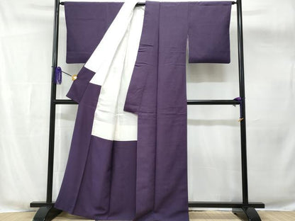 平和屋着物■上質な小紋　縞　正絹　逸品　CABG4823fb