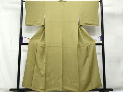 平和屋着物■豪華色留袖　樹林文　根岸色　正絹　逸品　CABG4824fb
