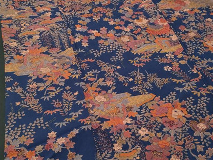 平和屋着物■上質な小紋　草花文　正絹　逸品　CABG4828fb