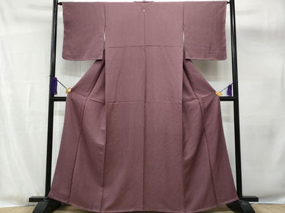 平和屋着物■上質な色無地 濃色 正絹 逸品 未使用 CABG4833fb