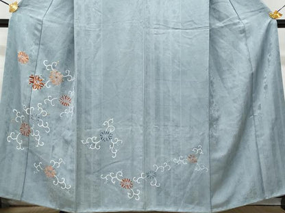 平和屋着物■訪問着 刺繍 花唐草文 金彩 正絹 逸品 CABG4838fb
