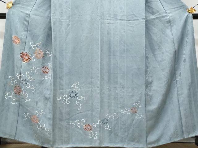 平和屋着物■訪問着 刺繍 花唐草文 金彩 正絹 逸品 CABG4838fb