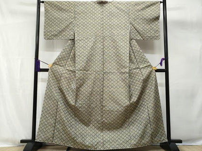 平和屋着物■上質な紬 吉祥文 正絹 逸品 未使用 CABG4840fb