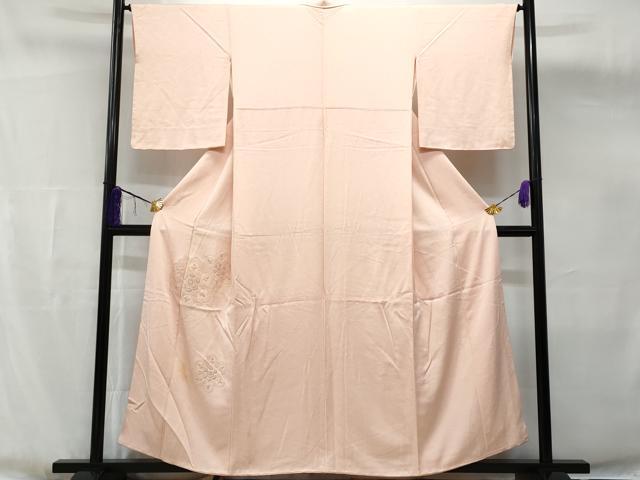 平和屋着物■中国三大刺繍　相良刺繍　訪問着　正倉院花文　銀糸　正絹　逸品　CABG4846fb