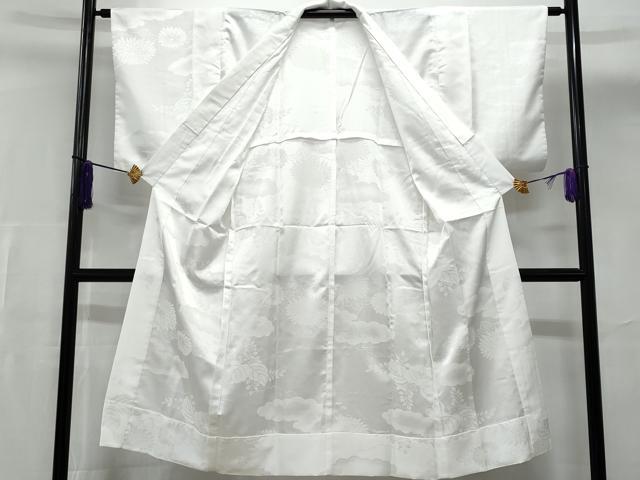平和屋着物■長襦袢　無双仕立て　雲取り菊文　洗える着物　CABG4856fb