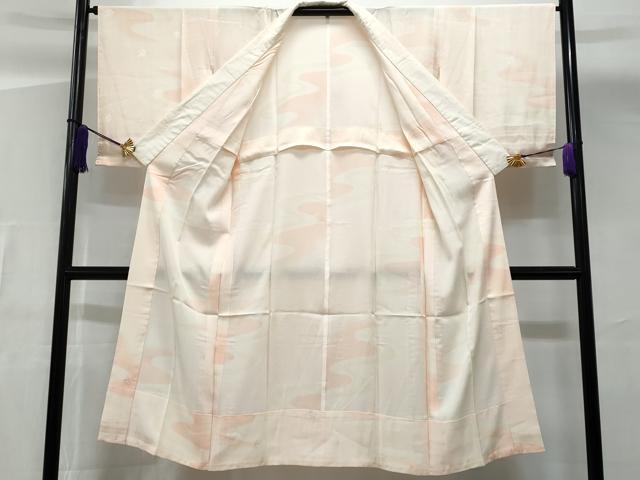 平和屋着物□長襦袢 無双仕立て 流水枝花文 暈し染め 正絹 逸品