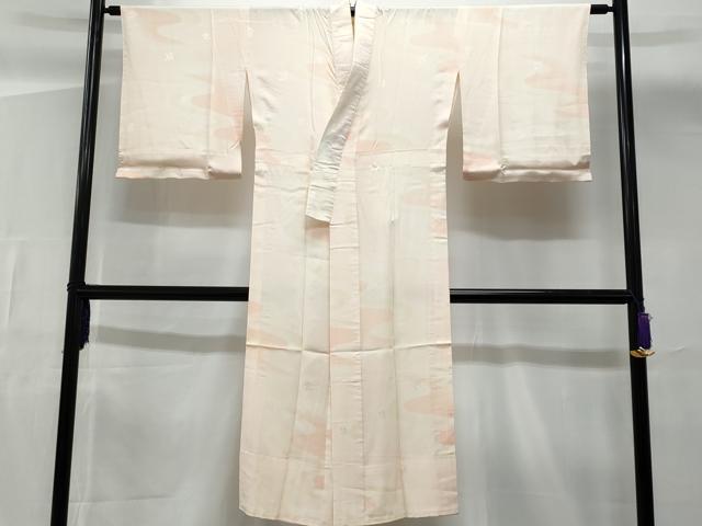 平和屋着物□長襦袢 無双仕立て 流水枝花文 暈し染め 正絹 逸品