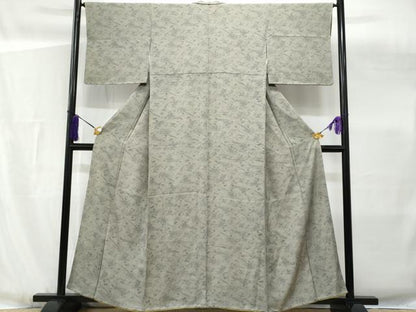 平和屋着物■江戸小紋 草花文 鮫小紋柄 正絹 逸品 CABG4883fb