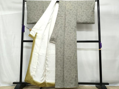 平和屋着物■江戸小紋 草花文 鮫小紋柄 正絹 逸品 CABG4883fb