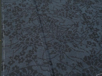 平和屋着物■結城紬 枝花文 証紙付き 正絹 逸品 未使用 CABG4894fb