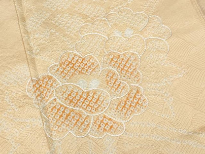 平和屋着物■訪問着 刺繍 絞り 舞花文 やまと誂製 正絹 逸品 CABG4895fb