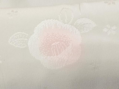 平和屋着物■長襦袢　枝椿　暈し染め　鈴乃屋扱い　半衿刺繍　正絹　逸品　未使用　CABG4903fb