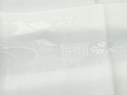 平和屋着物■長襦袢 袷 エ霞御所車花文 正絹 逸品 CABG4905fb