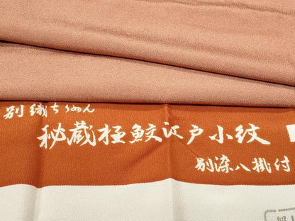 平和屋着物■秘蔵極鮫江戸小紋 鮫小紋柄 反端付き 正絹 逸品 CABG4911fb
