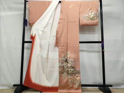 平和屋着物■訪問着 十二単 暈し染め 金彩 正絹 逸品 CABG4937fb