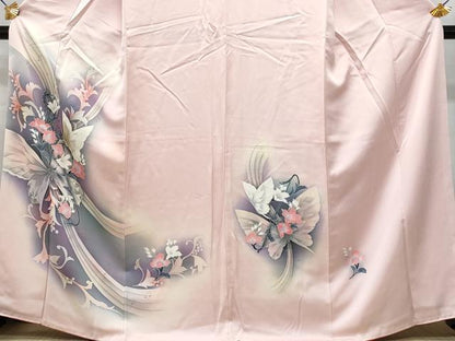 平和屋着物■訪問着 舞蝶枝花文 暈し染め 金彩 やまと誂製 正絹 逸品 CABG4959fb