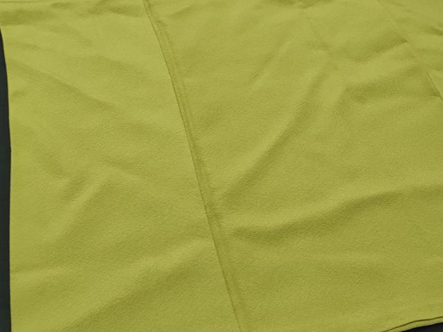 平和屋着物■上質な色無地 青丹色 正絹 逸品 CABG4961fb