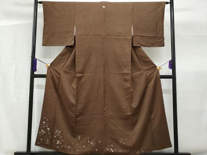 平和屋着物■豪華色留袖 破れ色紙笹竹文 金糸 正絹 逸品 CABG4971fb