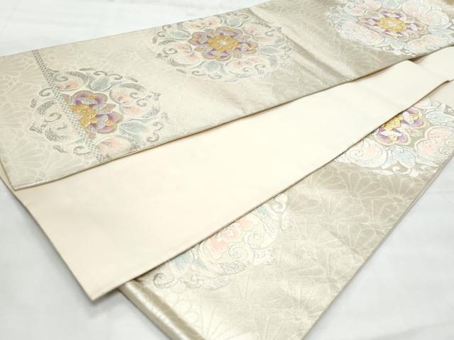 平和屋着物◎六通柄袋帯　唐織　正倉院花文　金銀糸　正絹　逸品　CABG5011fb