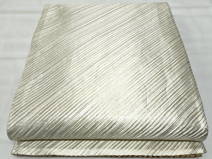 平和屋着物◎両面　両方向　全通柄袋帯　斜線文　金糸　正絹　逸品　CABG5038fb