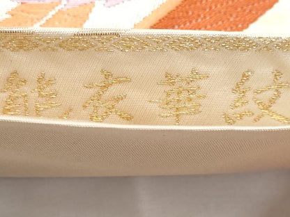 平和屋着物◎六通柄袋帯　唐織　錦　能衣華紋　金銀糸　正絹　逸品　CABG5086fb