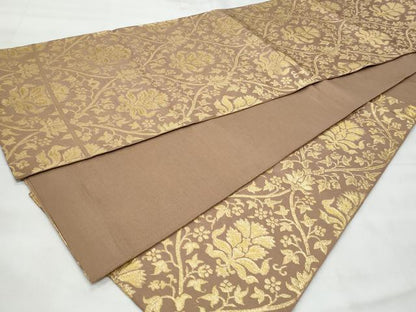 平和屋着物◎六通柄袋帯　立涌正倉院花文　正絹　逸品　CABG5124fb