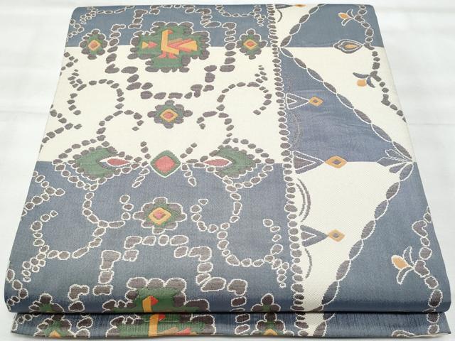 平和屋着物◎六通柄袋帯　朝露　正絹　逸品　CABG5127fb