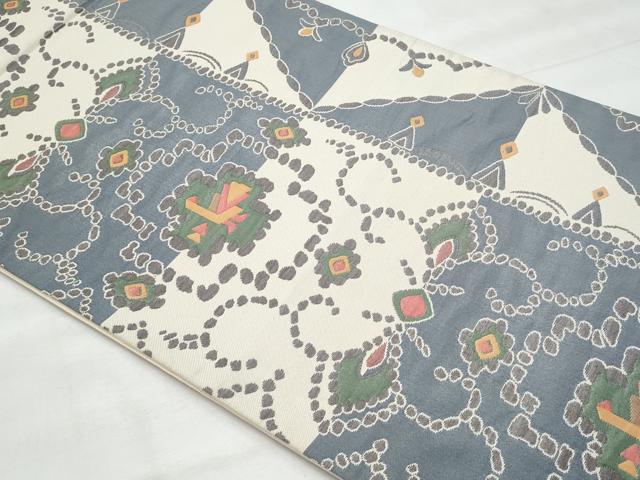 平和屋着物◎六通柄袋帯　朝露　正絹　逸品　CABG5127fb